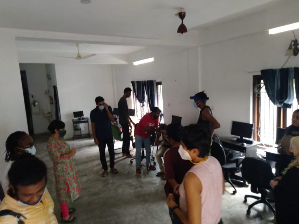 a visit by Tyrone Havnar to the blind youth in Kerala India