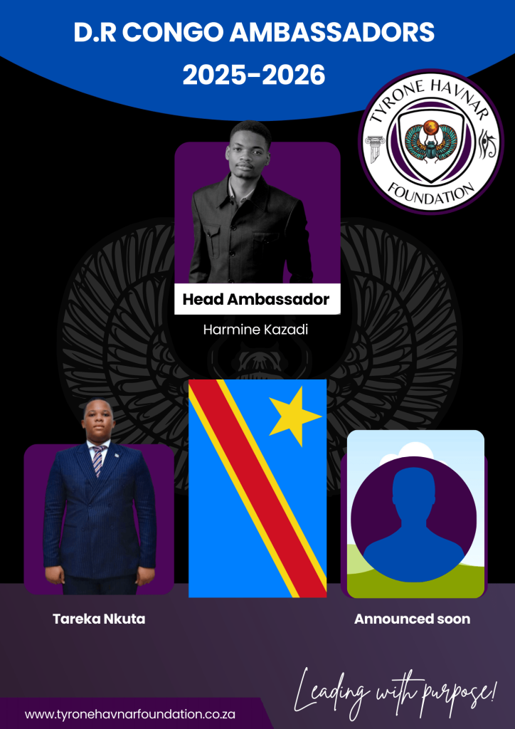 Tyrone Havnar Foundation Congo Ambasadors