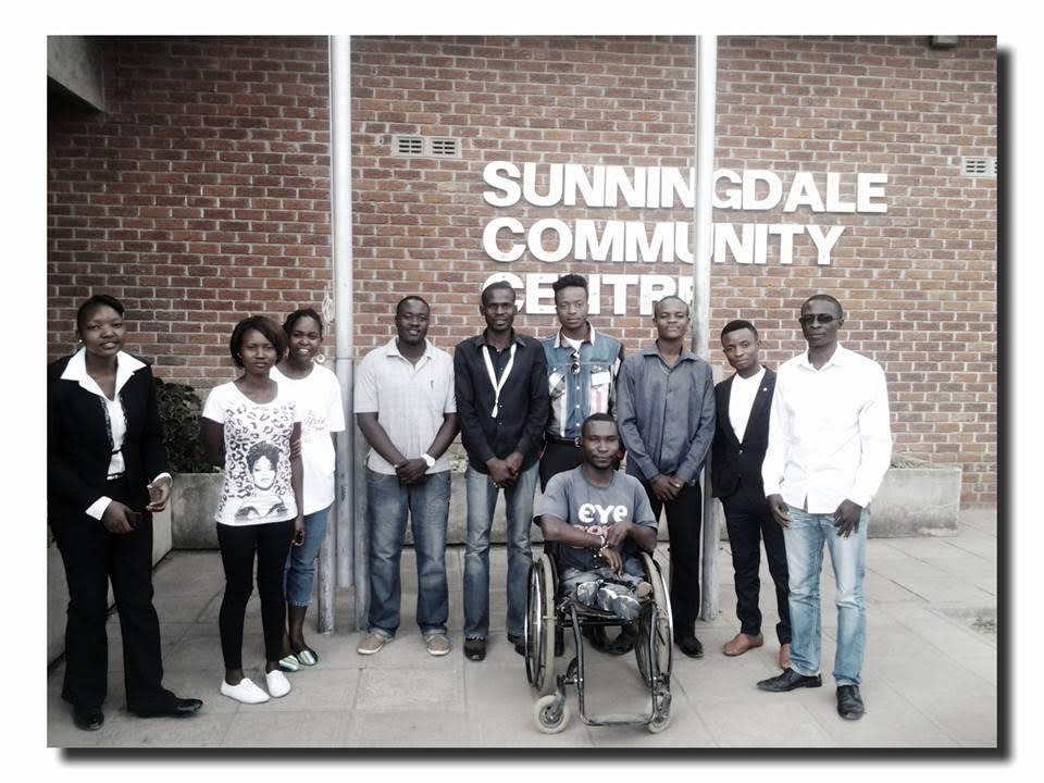 Youth visited by
Tyrone Havnar at sunningdale community center in Harare Zimbabwe